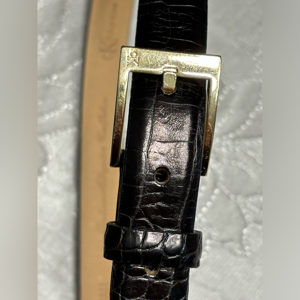 Calvin Klein‎ women’s belt leather made in USA